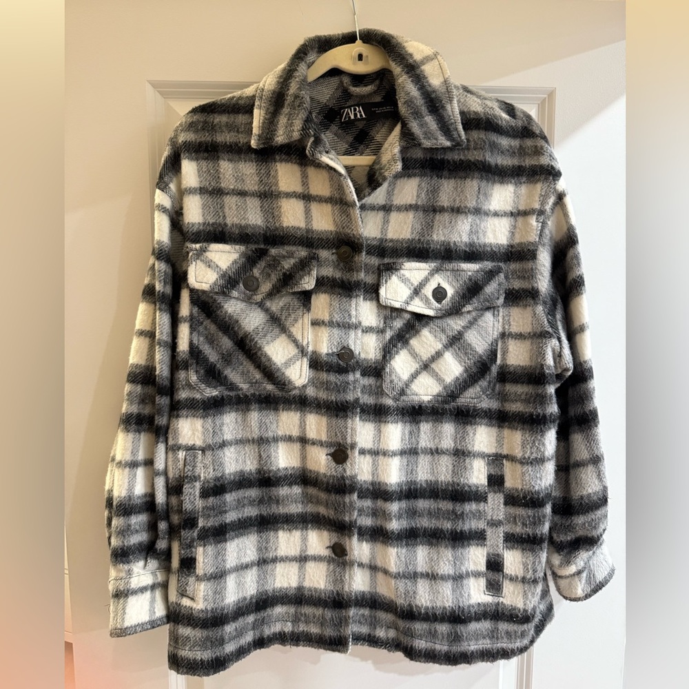 Zara Plaid Shacket